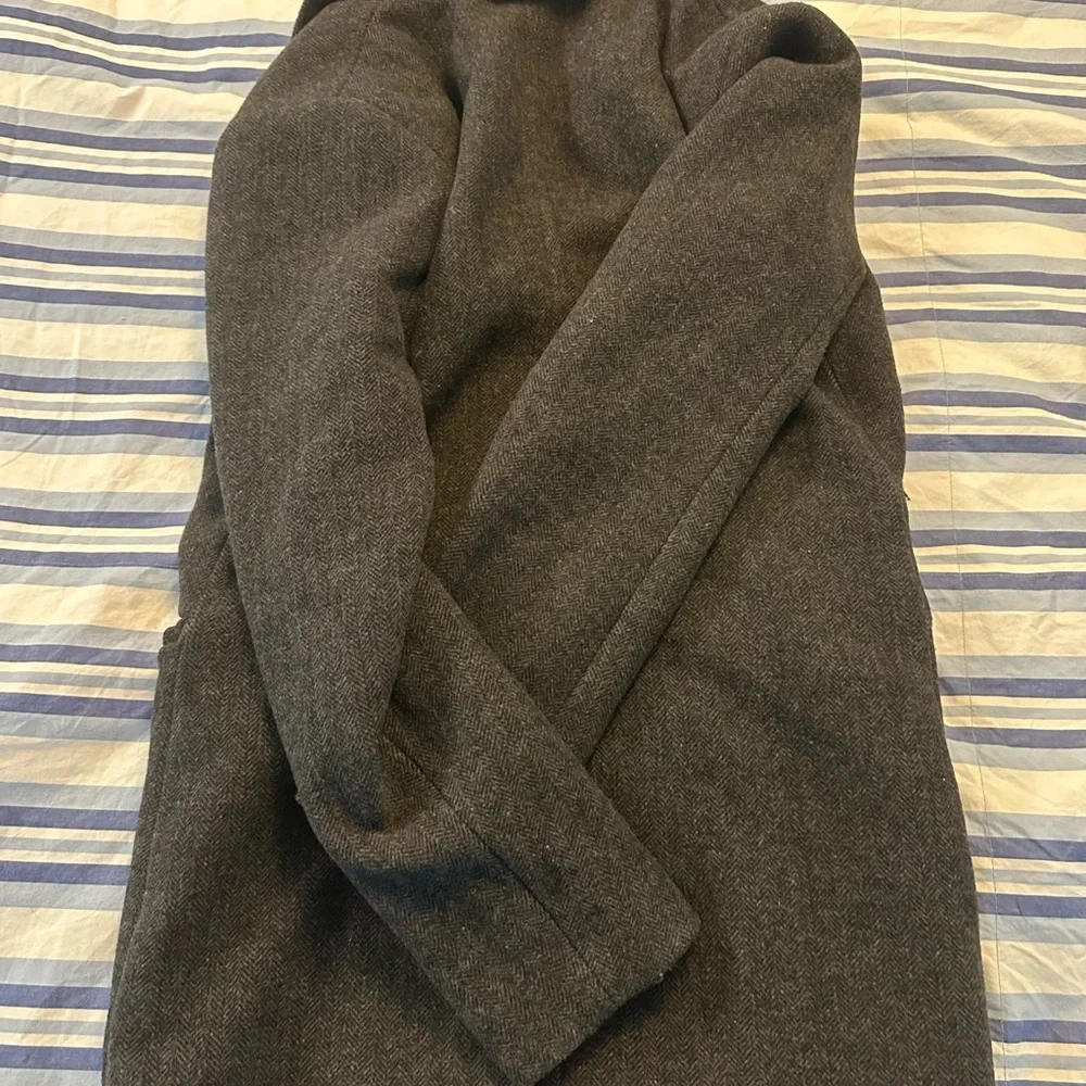 Abercrombie & Fitch Gray Wool Pea Coat - Picture 2 of 3